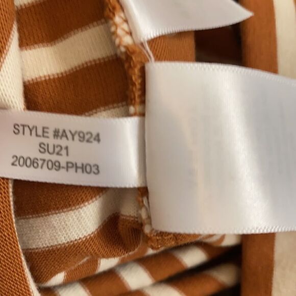 J. Crew | Knit Mini Skirt in Pecan Natural Gigi Stripe | M - Picture 6 of 7